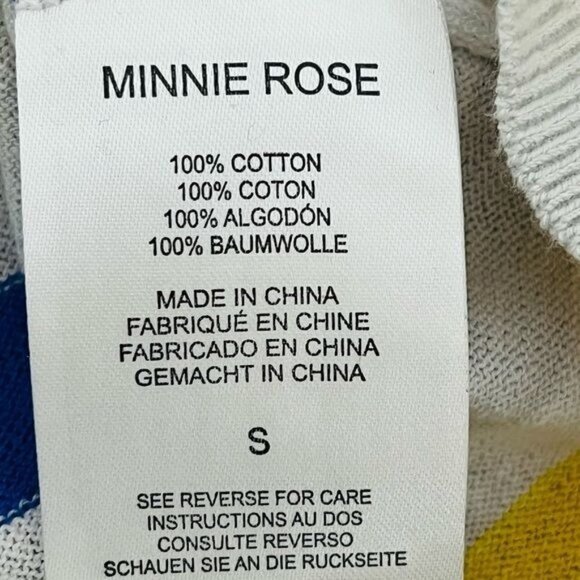 Minnie Rose 100% Cotton Pullover Sweater Size S - Picture 9 of 9